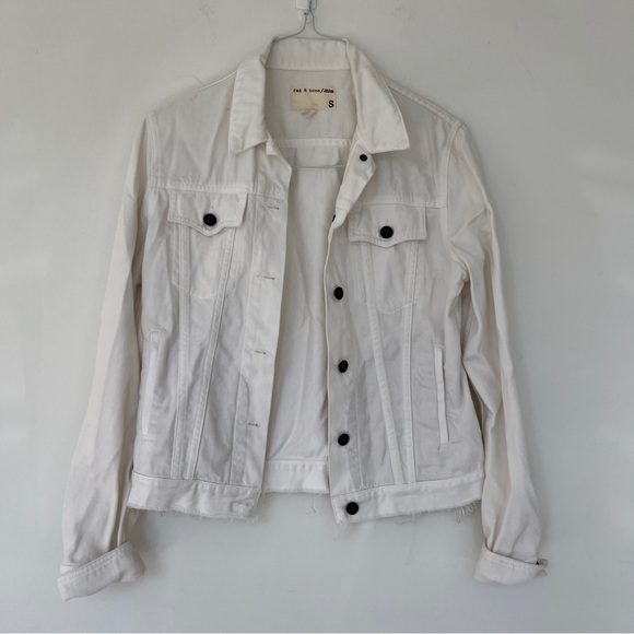 Rag & bone white denim jacket - Picture 1 of 8